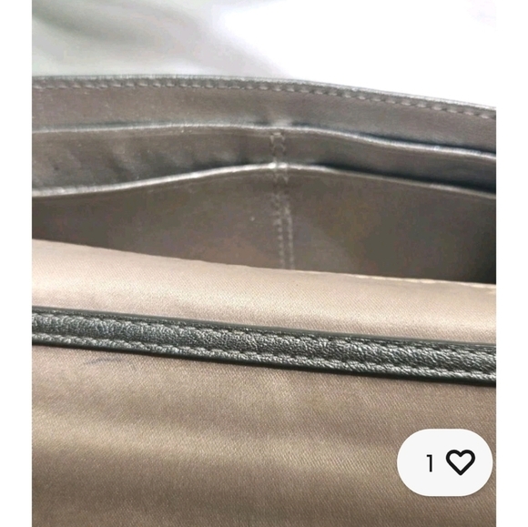 Coach Crossbody Clutch Chain Bag Wallet Gold Optic Signature Lurex 44144 - Picture 6 of 9